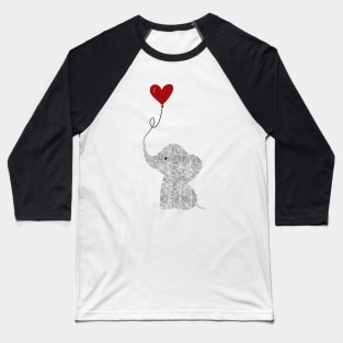 Geometric elephant Baseball T-Shirt